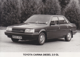 Toyota Carina Diesel 2.0 GL Saloon, press photo, UK, 1984