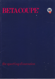 Beta Coupe brochure, A4-size, 30 pages, about 1979, English language