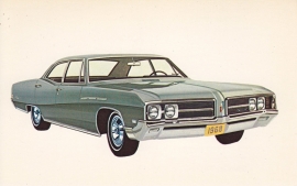 Le Sabre 4-Door Sedan, US postcard, standard size, 1968, # 9