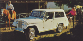 Jeepster Commando, US oblong postcard,  18 x 9 cm, 1966