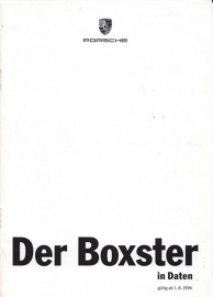 Boxster pricelist, 8 pages, 08/96, German %