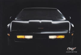 Corvette C4 series 1984-1996, A6 size postcard, 50 years of Corvette, 2003