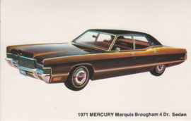 Marquis Brougham 4 door Sedan, US postcard, standard size, 1971