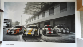 911 Motorsport large original factory poster, published 04/2011