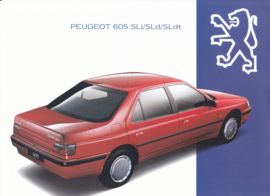 605 Sedan brochure, 28 + 28 pages, A4-size, 1994, Dutch language (Belgium)