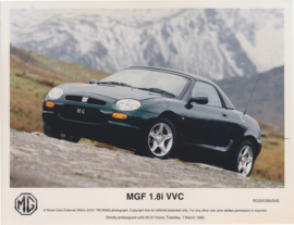 MG F 1.8i VVC, press photo, Germany, 3/1995, # 545