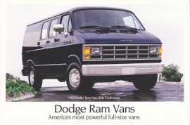 Ram Vans, US postcard, continental size, 1993