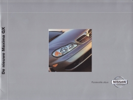 Maxima QX Sedan brochure, 16 pages + specs., 04/2000, Dutch language