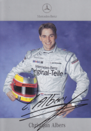 Christijan Albers - DTM 2001 - auto gram postcard, German