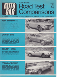 Autocar 4-in-one roadtest comparisons, # 04, 12 pages, 1971, English language