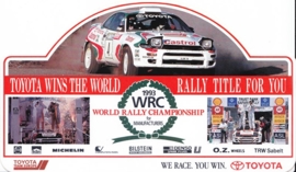 Toyota WRC 1993, sticker, 11,5 x 20 cm