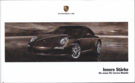 911 Carrera brochure with CD-rom, 52 pages, 04/2008, hard covers, German