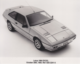 Lotus Excel - factory photo - 1984 - Ref No G83-2241-6 - UK market