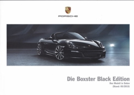 Boxster Black Edition pricelist, 66 pages, 05/2015, German