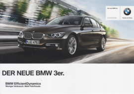 BMW 3-series efficient dynamics edition, fact card, 21x15 cm, Germany, c2011