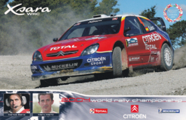 Xsara WRX Rally car, postcard,  A5-size, 2004