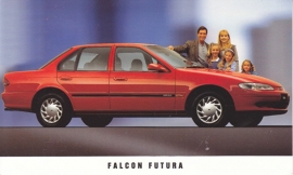 Falcon Futura, standard size postcard, Australia