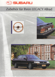 Legacy 4x4 accessories brochure, 12 pages, German language, 05/1991