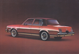 Cutlass Brougham Sedan postcard, USA, 1980