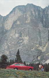 124 Sport coupé, standard size, Italian postcard, undated, about 1967