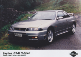 Nissan Skyline GT-R V-Spec, press photo, UK, 1998