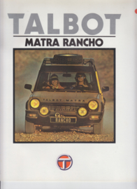 Matra Rancho, 16 large square pages, Dutch language, 9/79