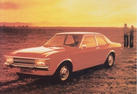 Consul 1972, A6-size postcard for 75 Years Ford Germany, 2000