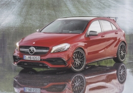 A-Class hatchback, A6-size postcard, Mercedes-Fan World # 04/2015, German