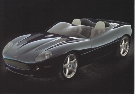 XK 180 concept car, large postcard, 16 x 11 cm, 1999