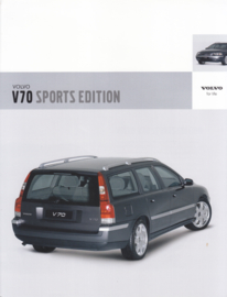 V70 Sports Edition brochure, 6 pages, 2004, Swedish language