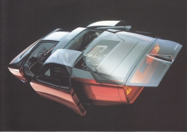 Probe V concept 1987, A6-size postcard for 75 Years Ford Germany, 2000