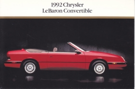 Le Baron Convertible, US postcard, continental size, 1992