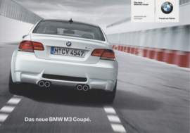 BMW M3 Coupé, fact card, 21x15 cm, Germany, c2008