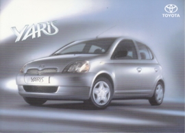 Yaris, foldcard, A5-size, Dutch, about 1999