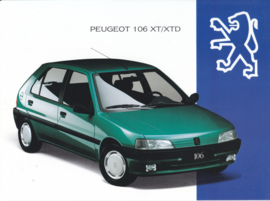 106 Hatchback brochure, 20 + 24 pages, A4-size, 1994, Dutch language (Belgium)
