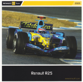 R25 Formula 1 racecar, square postcard, 2005
