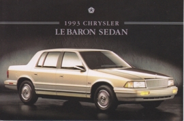 Le Baron Sedan, US postcard, continental size, 1993