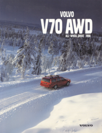 V70 AWD brochure, 8 pages, 2/1998, Swedish language