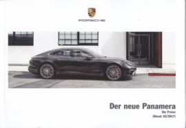Panamera pricelist brochure, 132 pages, 02/2017, German