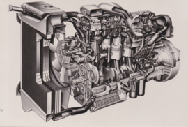 Daf DKX 1160 engine, press photo, Dutch, 1980s
