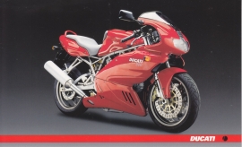 Ducati 800, continental size postcard, English language