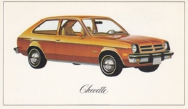 Chevette,  US postcard, standard size, 1976