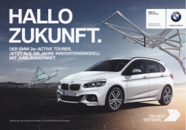 2-series Active Tourer special edition, A5-size card, German, 03/2016