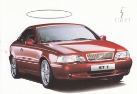 C70 Coupe postcard, movie "The Saint", 1990s, English