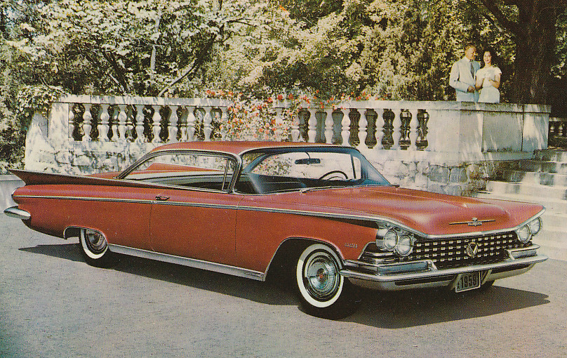 Electra 2-door Hardtop, US postcard, standard size, 1959