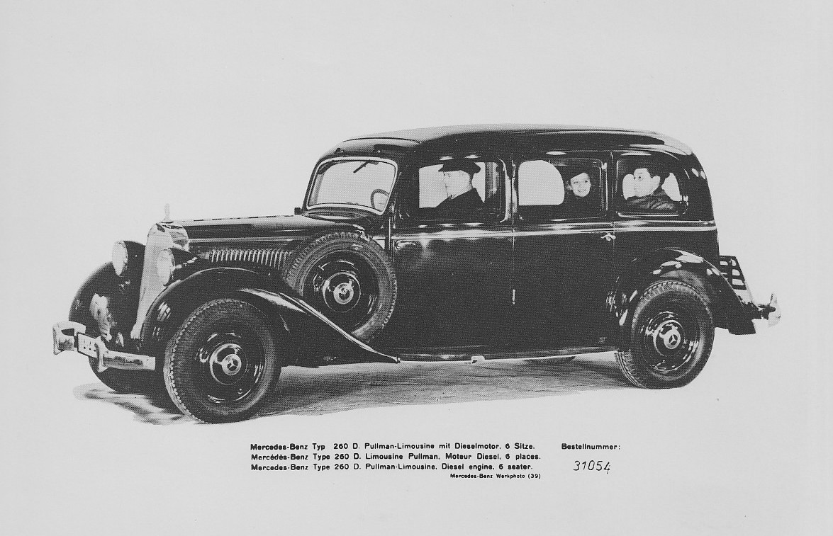 Mercedes-Benz typ 260 D Pullman-Limousine 6-seater, press photo, Germany, 1939, # 31054