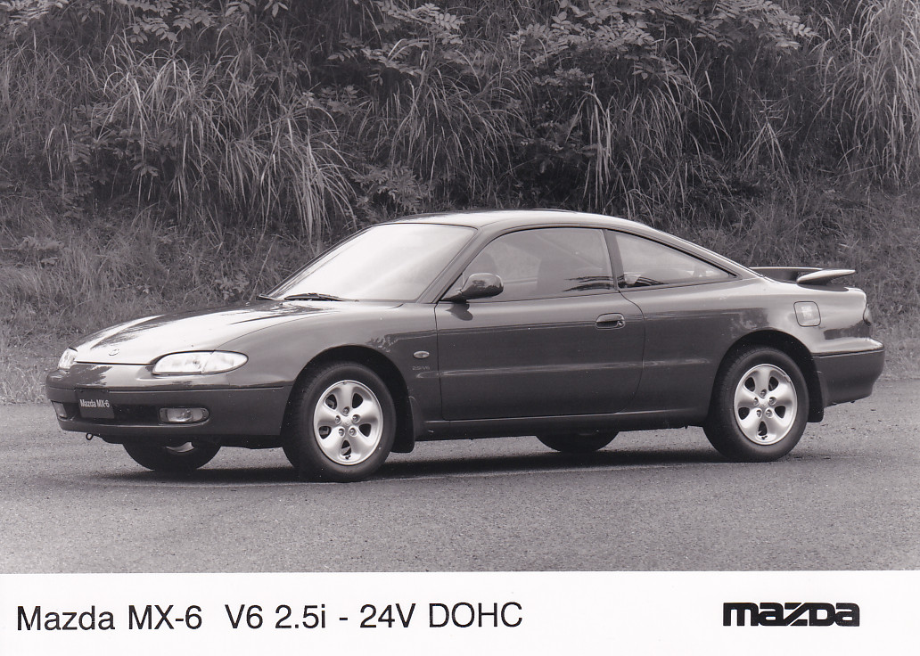 Mazda MX-6 V6 2.5i 24V DOHC Coupé, press photo, Dutch, 1991