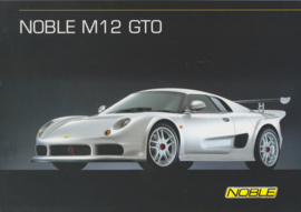 Noble M12 GTO sports car folder, 4 pages, English language, c2000