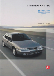 Xantia Sedan & Kombi brochure, 18 pages, 03/1998, Swedish language