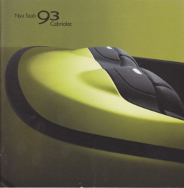 9-3 Cabriolet brochure, 44 pages, 06/2003, Swedish language, # 618892
